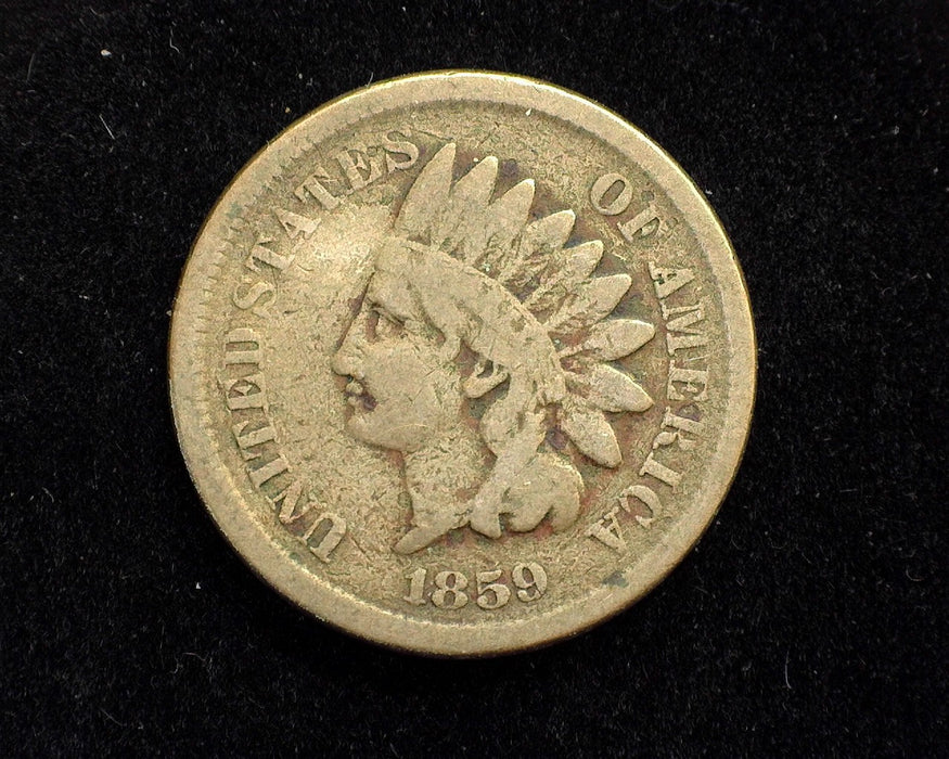 1859 Indian Head Penny/Cent VG - US Coin