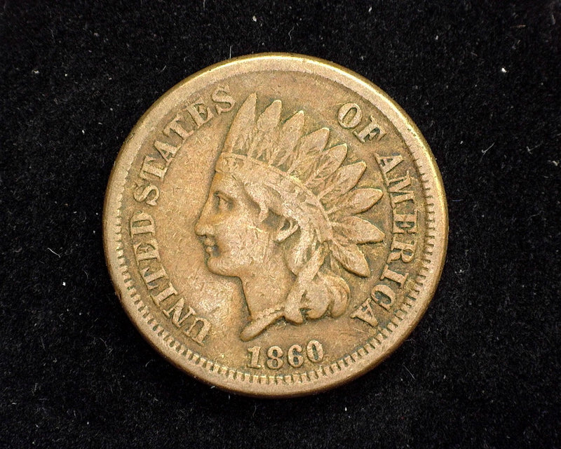 1860 Indian Head Penny/Cent VG/F - US Coin