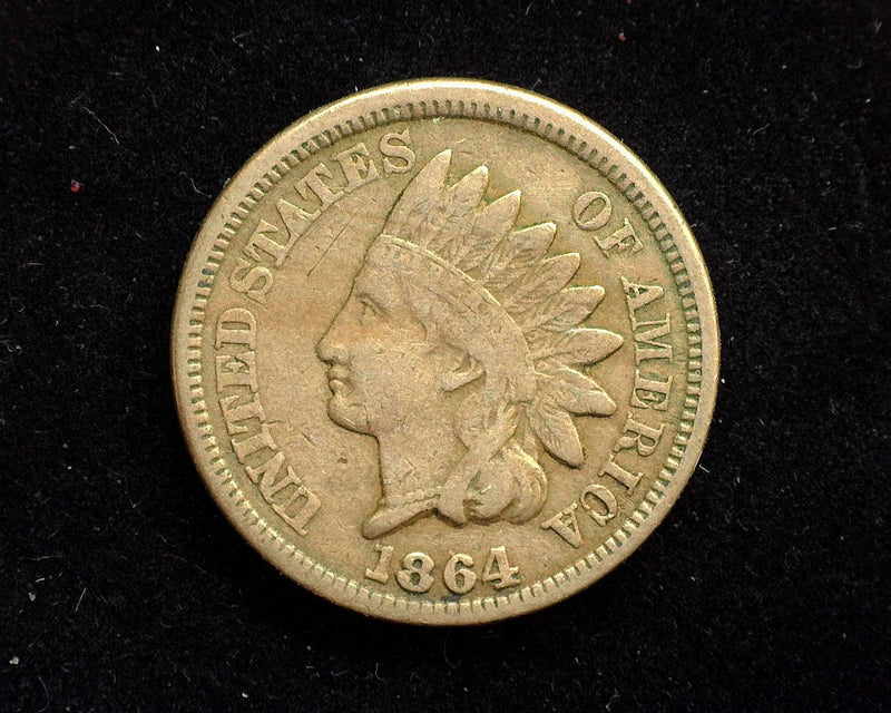 1864 CN Indian Head Penny/Cent F - US Coin