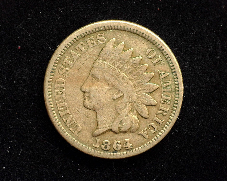 1864 CN Indian Head Penny/Cent F - US Coin