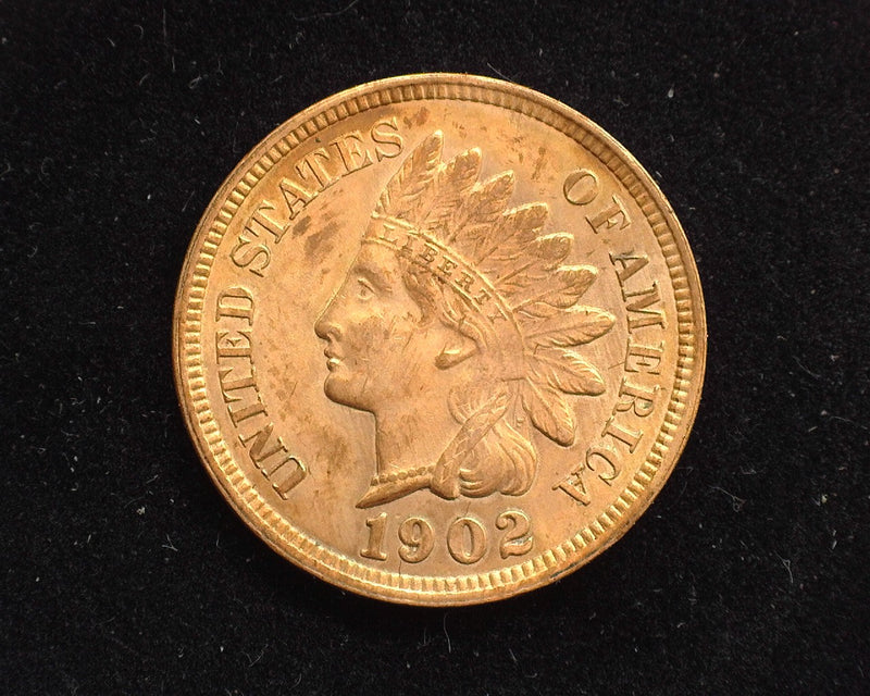 1902 Indian Head Penny/Cent AU-58 - US Coin