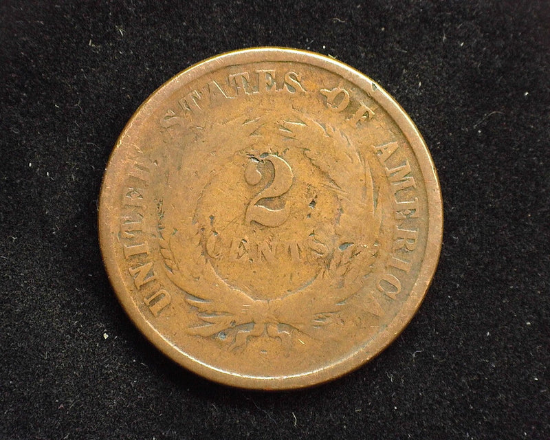 1864 Two Cent Piece G - US Coin