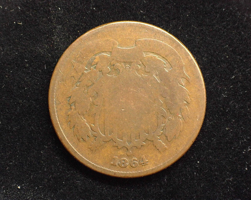 1864 Two Cent Piece AG/G - US Coin
