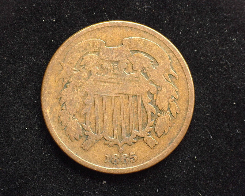 1865 Two Cent Piece G - US Coin