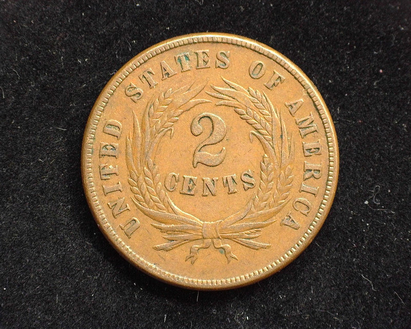 1869 Two Cent Piece AU - US Coin