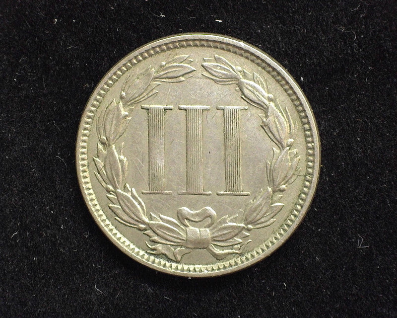 1865 Three Cent Nickel VF/XF - US Coin