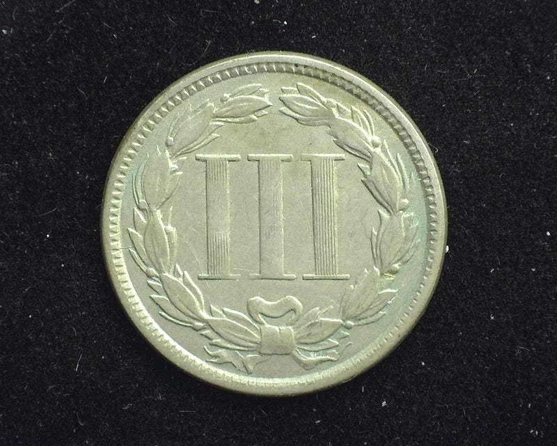 1865 Three Cent Nickel F - US Coin