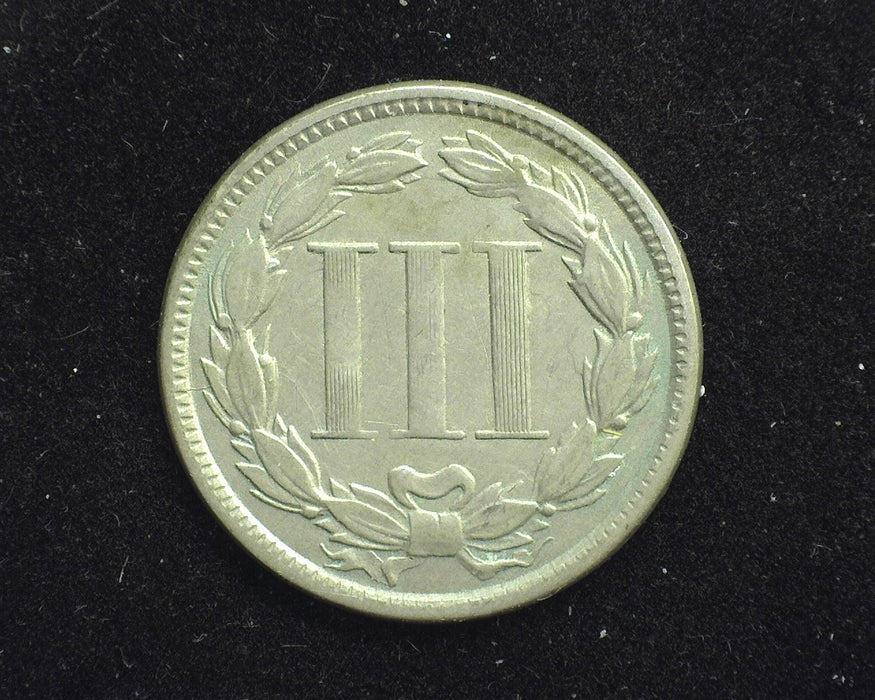 1865 Three Cent Nickel F - US Coin