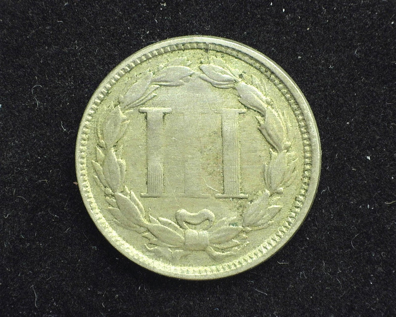 1866 Three Cent Nickel VG - US Coin