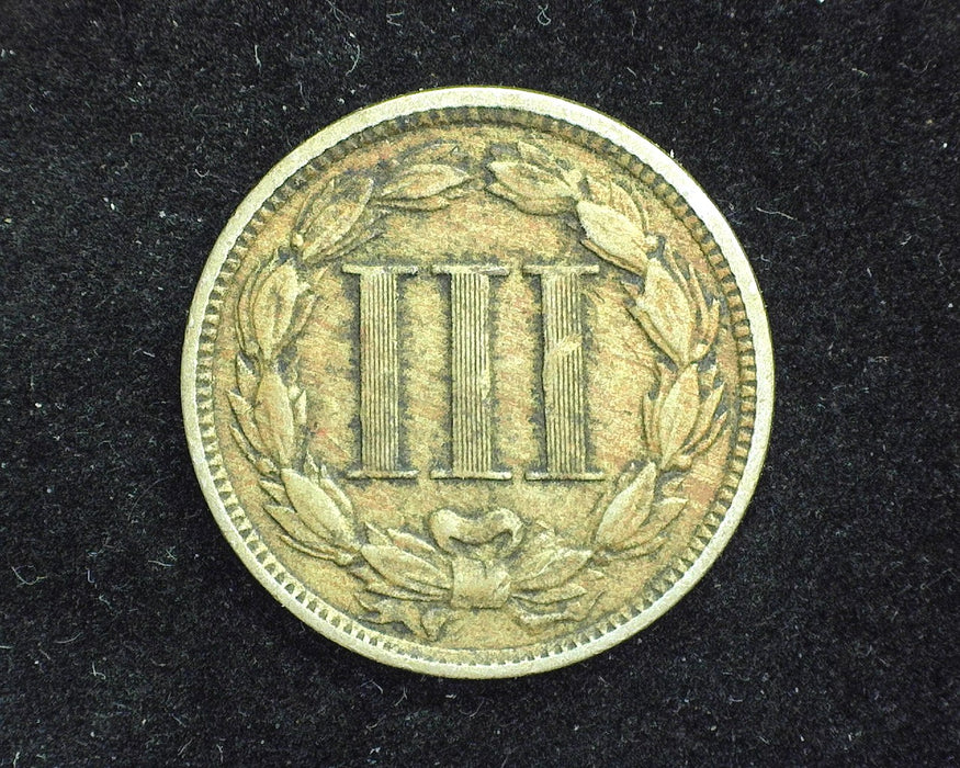 1867 Three Cent Nickel F - US Coin