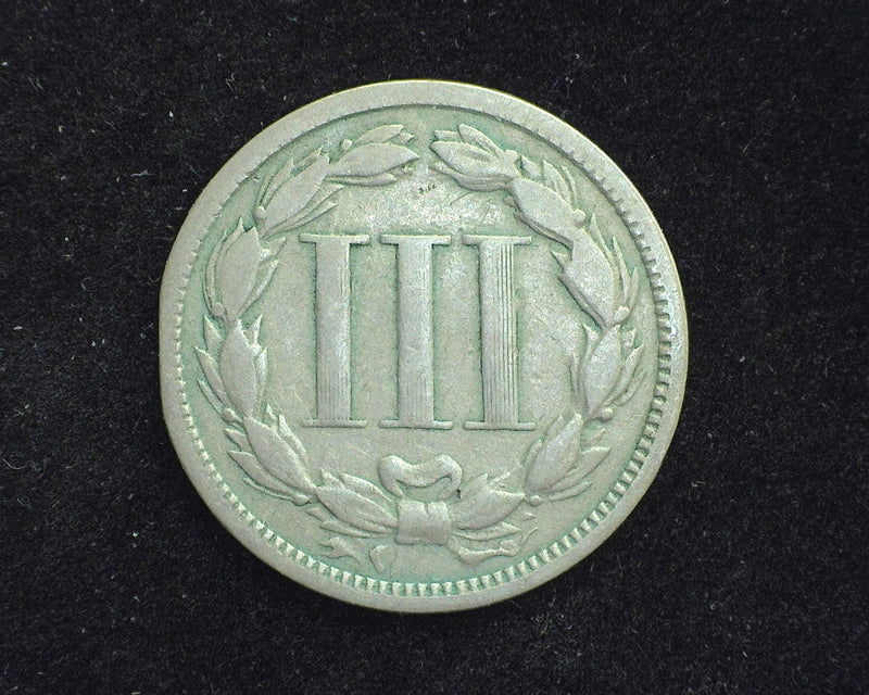 1868 Three Cent Nickel VG - US Coin