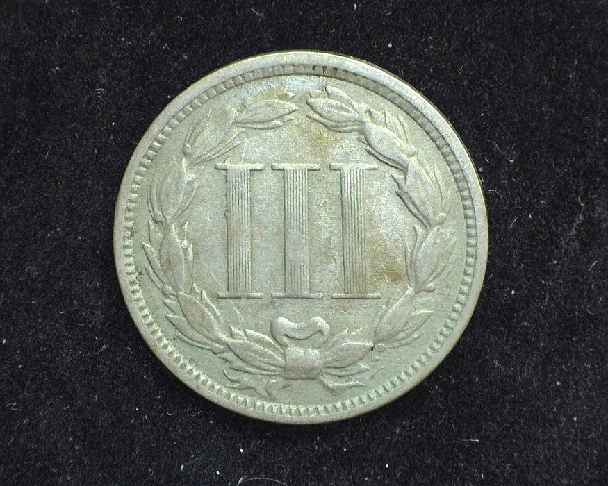 1869 Three Cent Nickel VF - US Coin