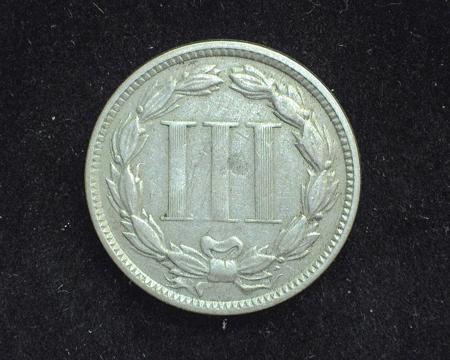1870 Three Cent Nickel VG - US Coin