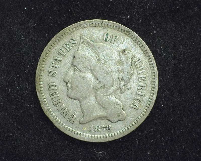 1873 Three Cent Nickel F - US Coin