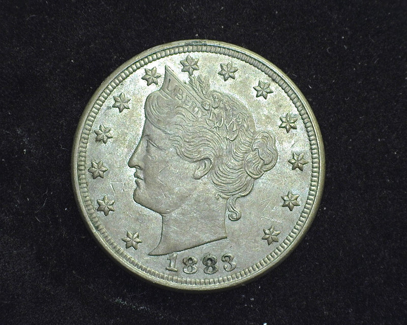 1883 Liberty Head Nickel AU No Cents - US Coin