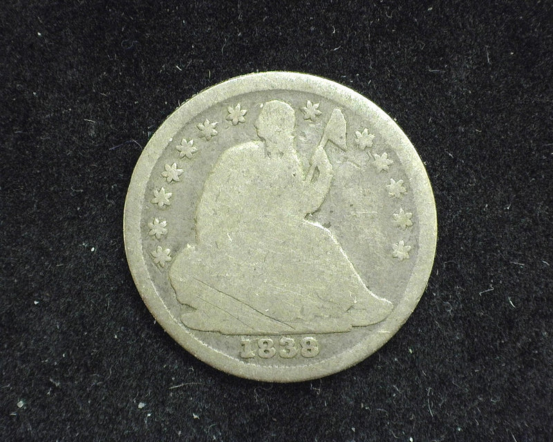 1838 Liberty Seated Half Dime G - US Coin