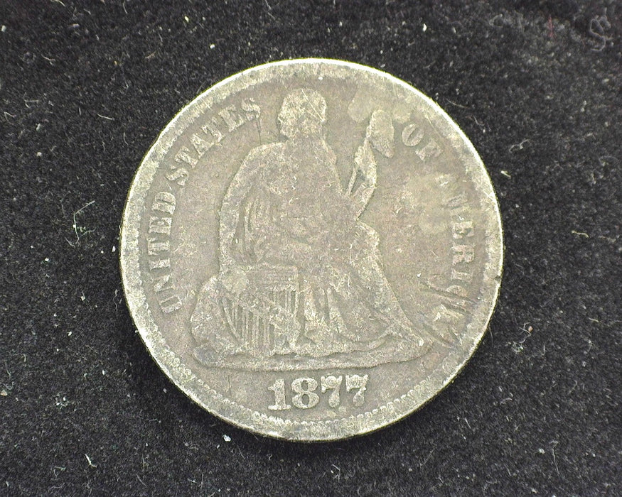 1877 S Liberty Seated Dime AG - US Coin