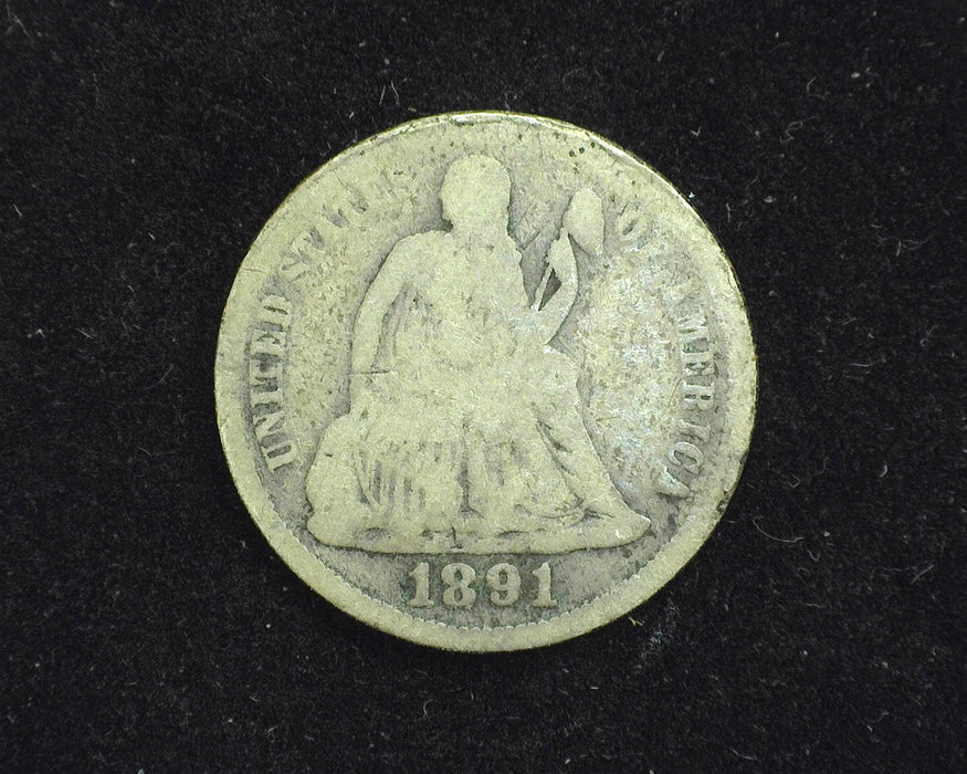 1891 Liberty Seated Dime G - US Coin