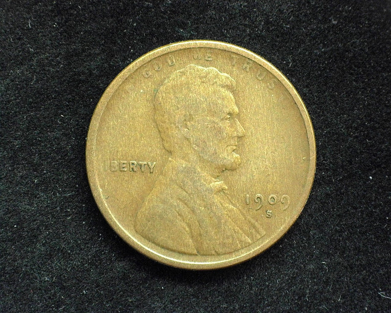 1909 S Lincoln Wheat Penny/Cent VG/F - US Coin