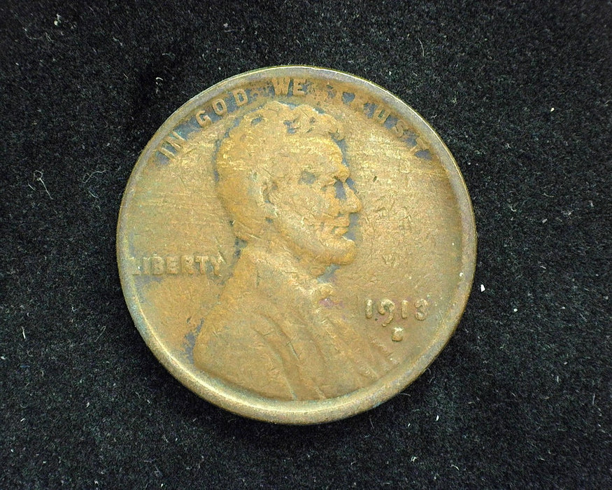 1913 S Lincoln Wheat Penny/Cent G/VG - US Coin
