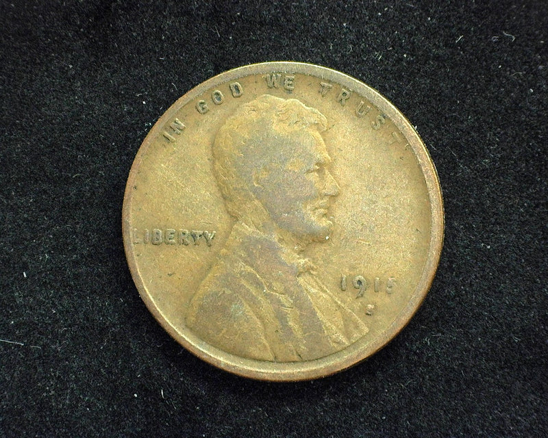 1915 S Lincoln Wheat Penny/Cent VG - US Coin