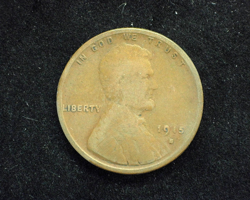1915 S Lincoln Wheat Penny/Cent VG - US Coin