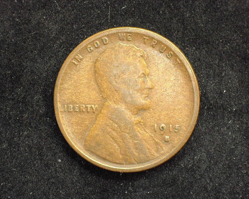 1915 S Lincoln Wheat Penny/Cent VG - US Coin