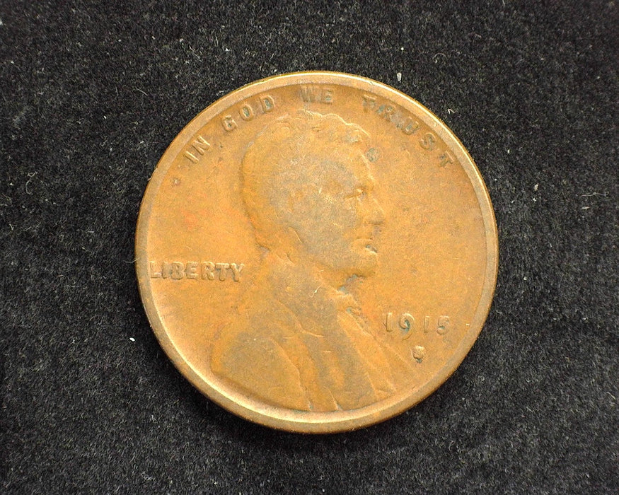 1915 S Lincoln Wheat Penny/Cent VG - US Coin