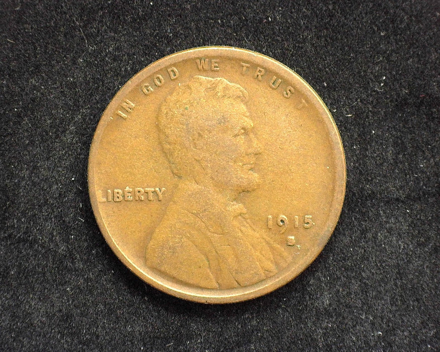 1915 S Lincoln Wheat Penny/Cent VG - US Coin