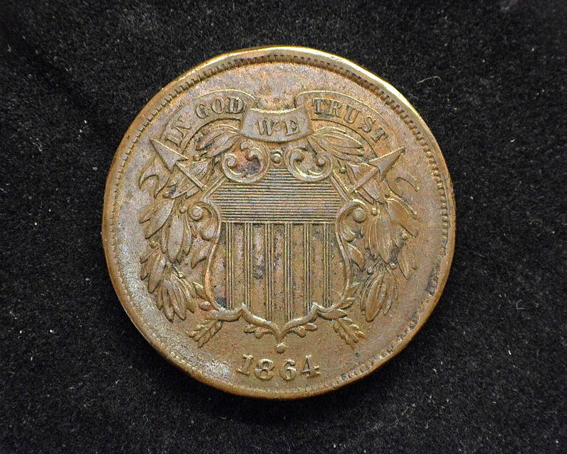 1864 Two Cent Piece VF - US Coin
