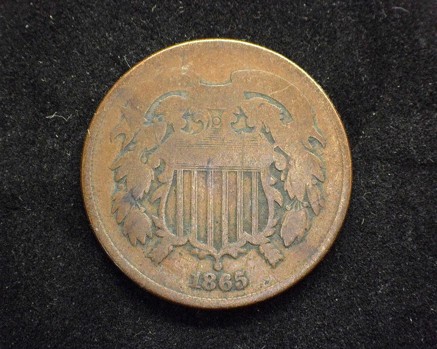 1865 Two Cent Piece G - US Coin