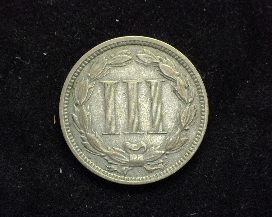 1869 Three Cent Nickel F - US Coin
