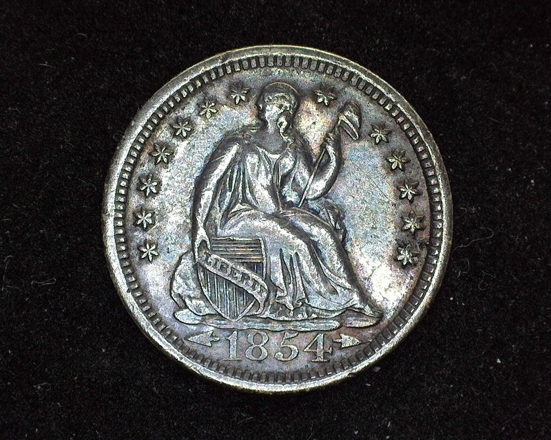 1854 O Arrows Liberty Seated Half Dime VF - US Coin