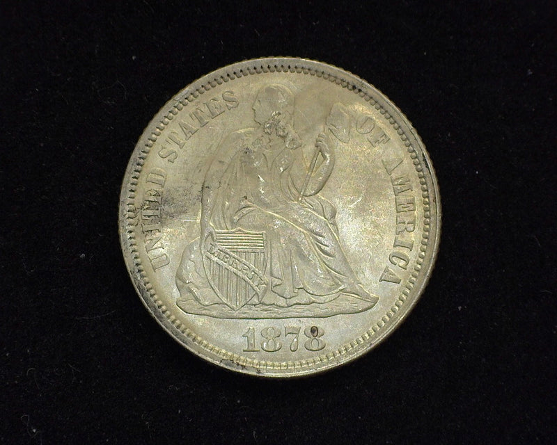 1878 Liberty Seated Dime UNC-60 - US Coin