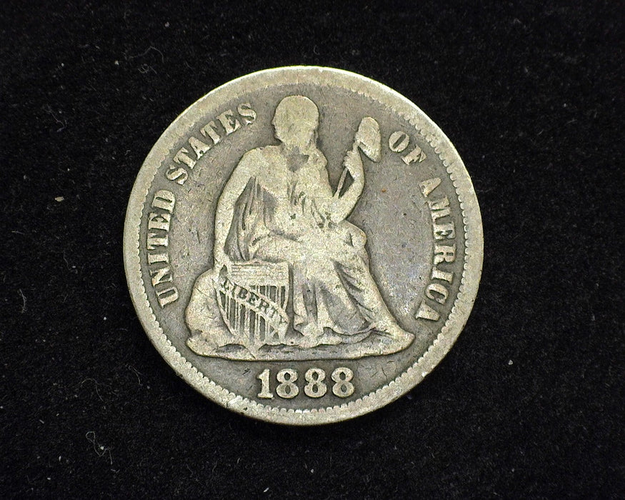 1888 Liberty Seated Dime F - US Coin
