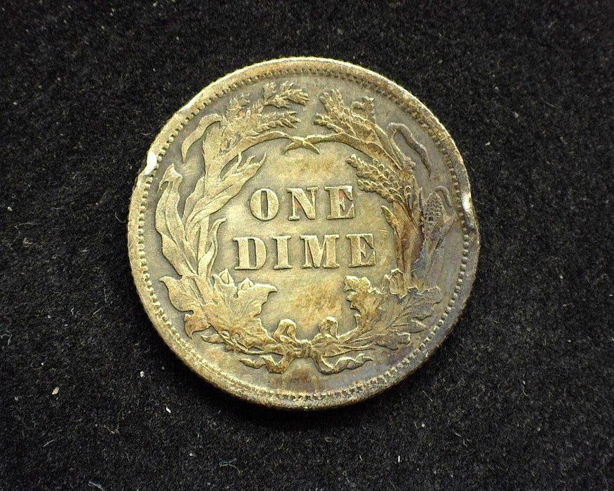 1889 Liberty Seated Dime VF Rim hit - US Coin