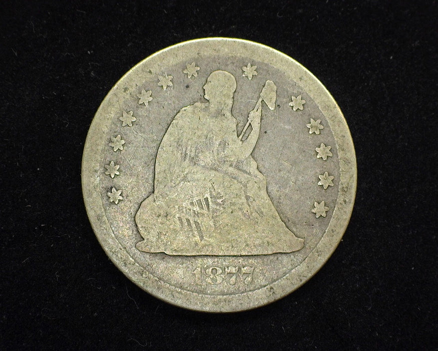 1877 S Liberty Seated Quarter G - US Coin