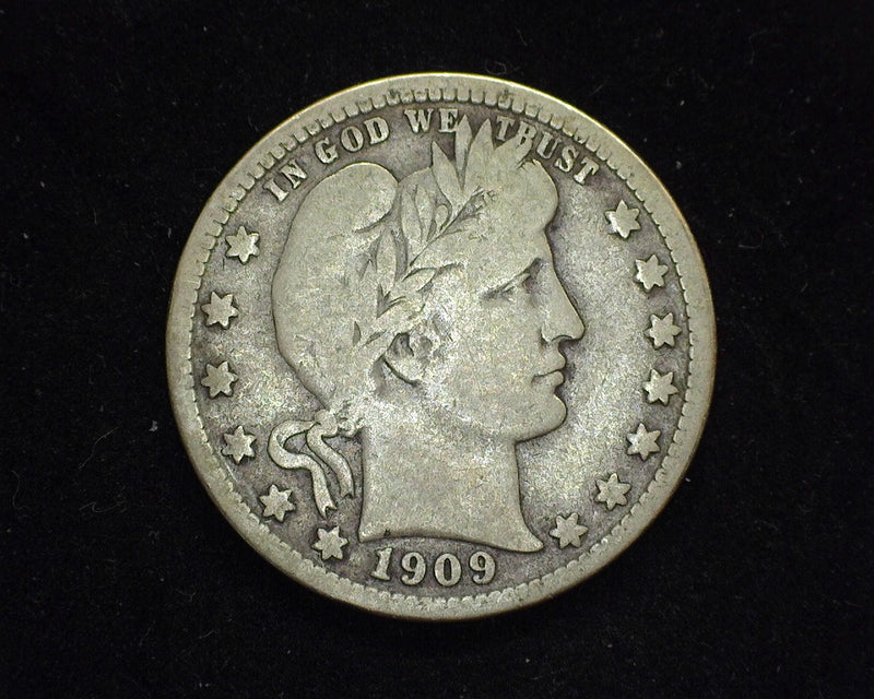 1909 D Barber Quarter VG/F - US Coin