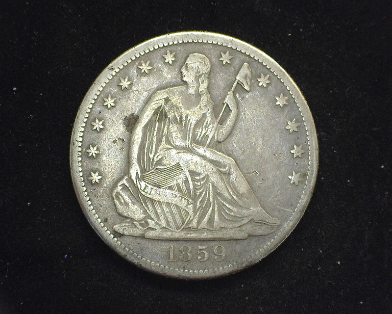 1859 S Liberty Seated Half Dollar VG/F - US Coin