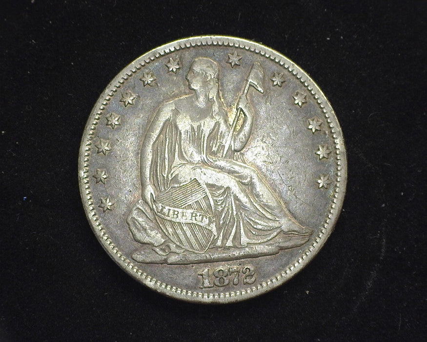 1872 Liberty Seated Half Dollar VF - US Coin