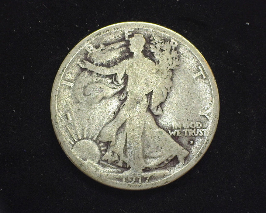 1917 D Obverse Liberty Walking Half Dollar G - US Coin