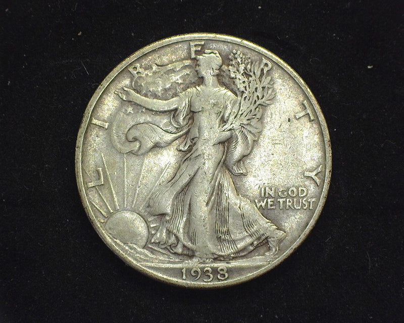 1938 D Liberty Walking Half Dollar F/VF - US Coin