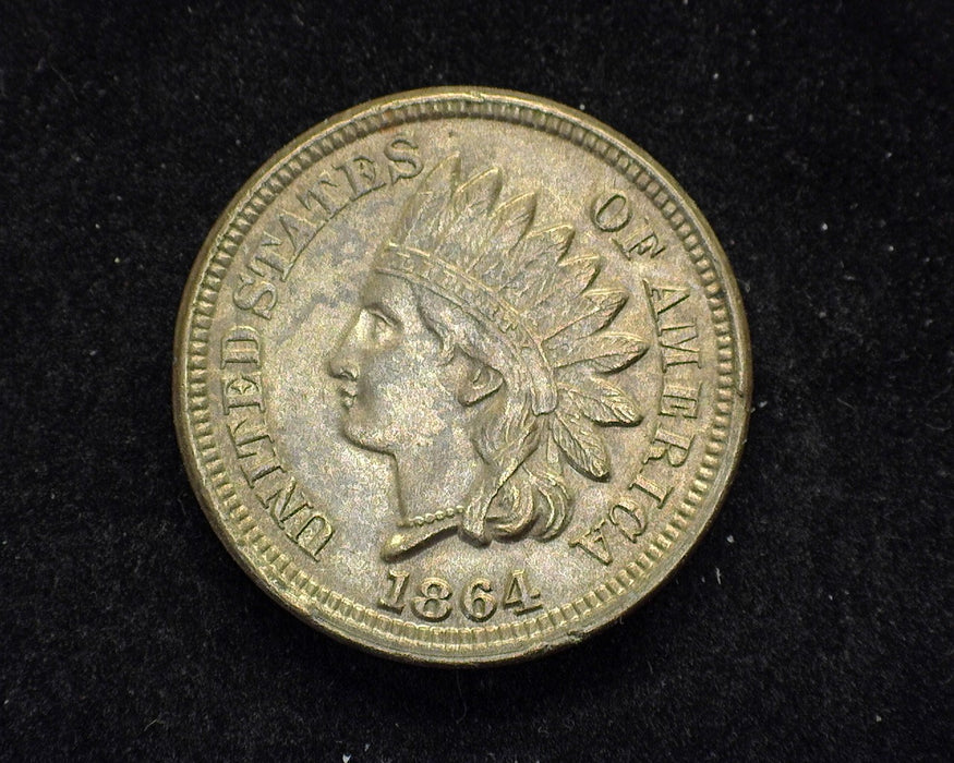 1864 Copper Nickel Indian Head Penny/Cent AU - US Coin