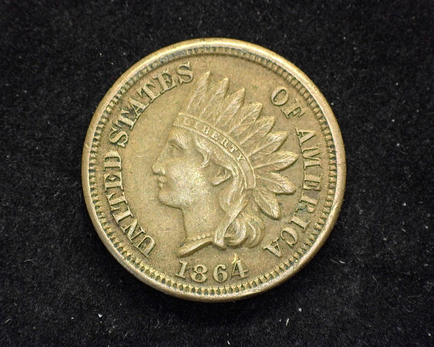 1864 Copper Nickel Indian Head Penny/Cent XF/AU - US Coin