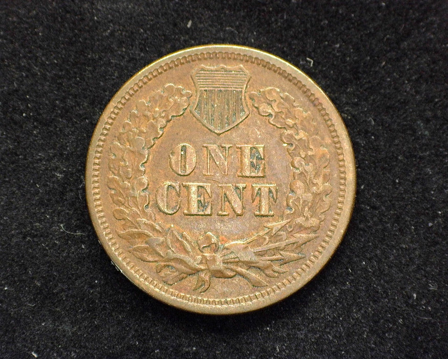 1865 Plain 5 Indian Head Penny/Cent XF - US Coin