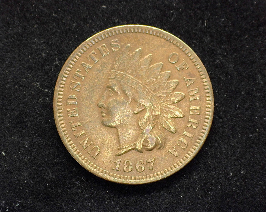 1867 Indian Head Penny/Cent VF/XF - US Coin