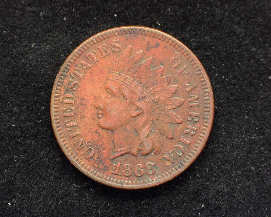 1868 Indian Head Penny/Cent VF - US Coin