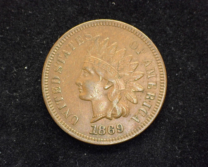 1869 Indian Head Penny/Cent XF - US Coin
