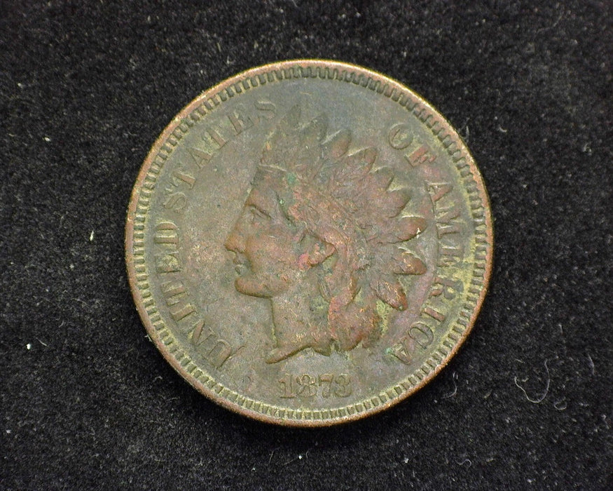 1873 Indian Head Penny/Cent VF Light corrosion. - US Coin