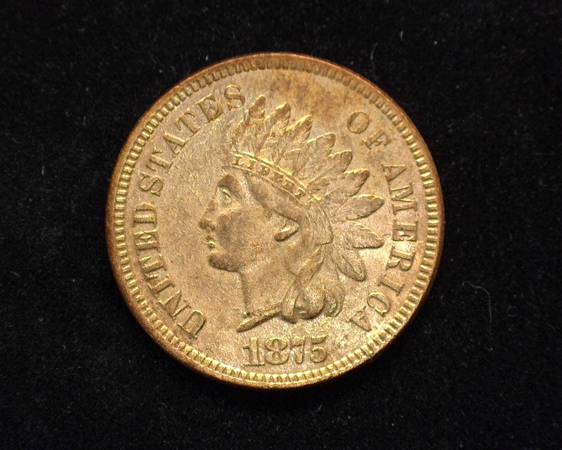 1875 Indian Head Penny/Cent XF Pitting - US Coin